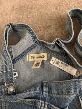 Madewell Light Blue Denim Overalls with Adjustable Straps